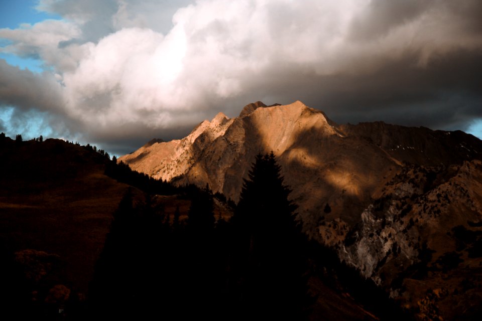 landscape photography of mountain