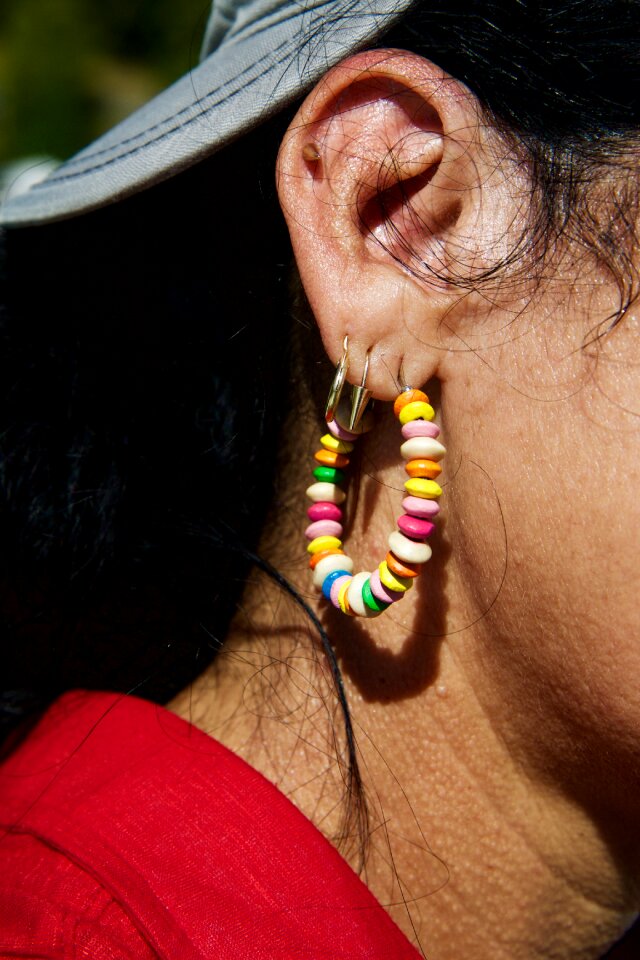 Ear earlobe earrings