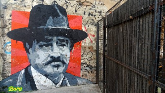 Belgrade, Serbia, Grafittiwall