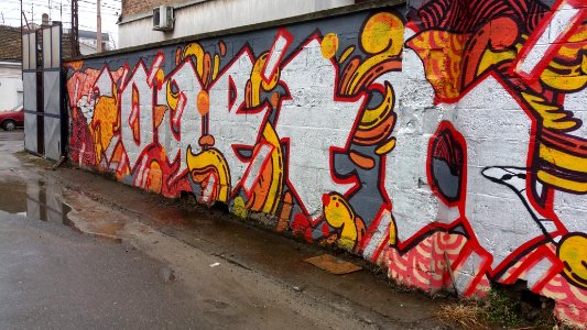 Belgrade, Serbia, Graffitiart photo
