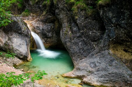 Nature waterfall running water