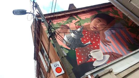 Belgrade, Serbia, Graffitiwall
