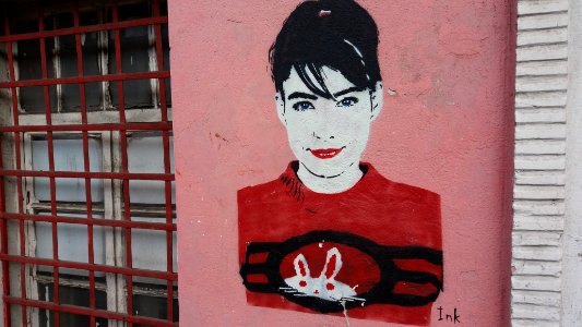 Belgrade, Serbia, Graffitiwall