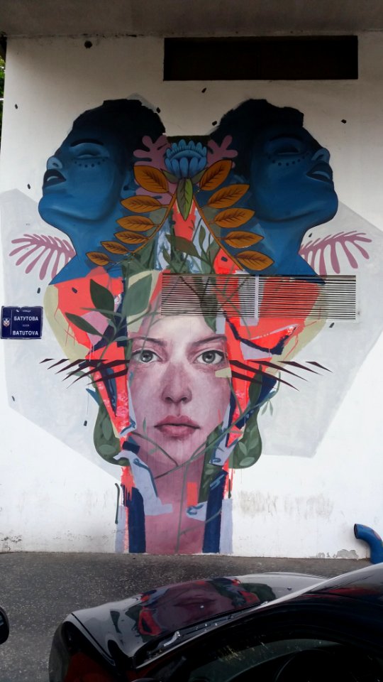 Belgrade, Serbia, Graffitiwall