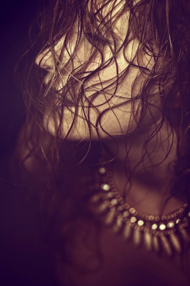 Art woman hair
