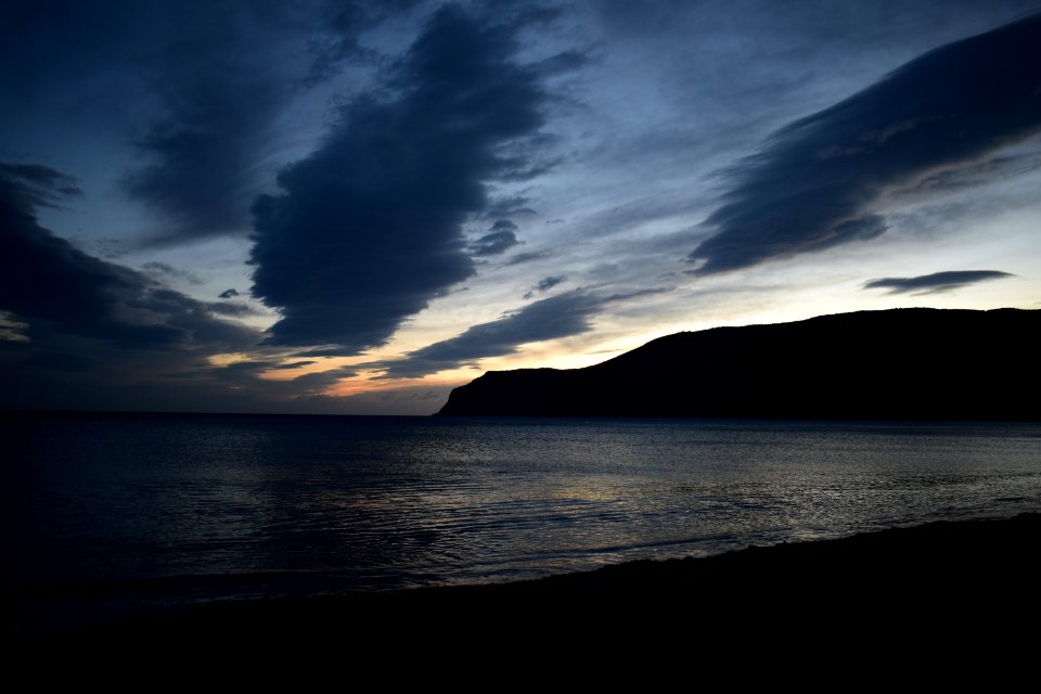 ocean at night