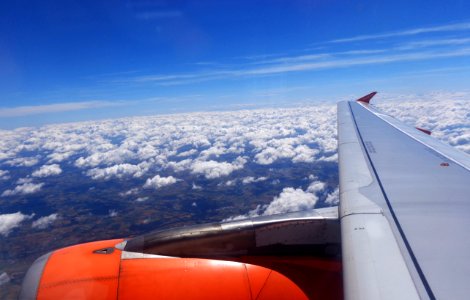 Aircraft, Sky, Clouds