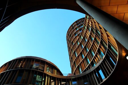 Towers red brown low angle shot