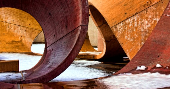 brown wooden ramps