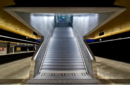 gray escalator photo