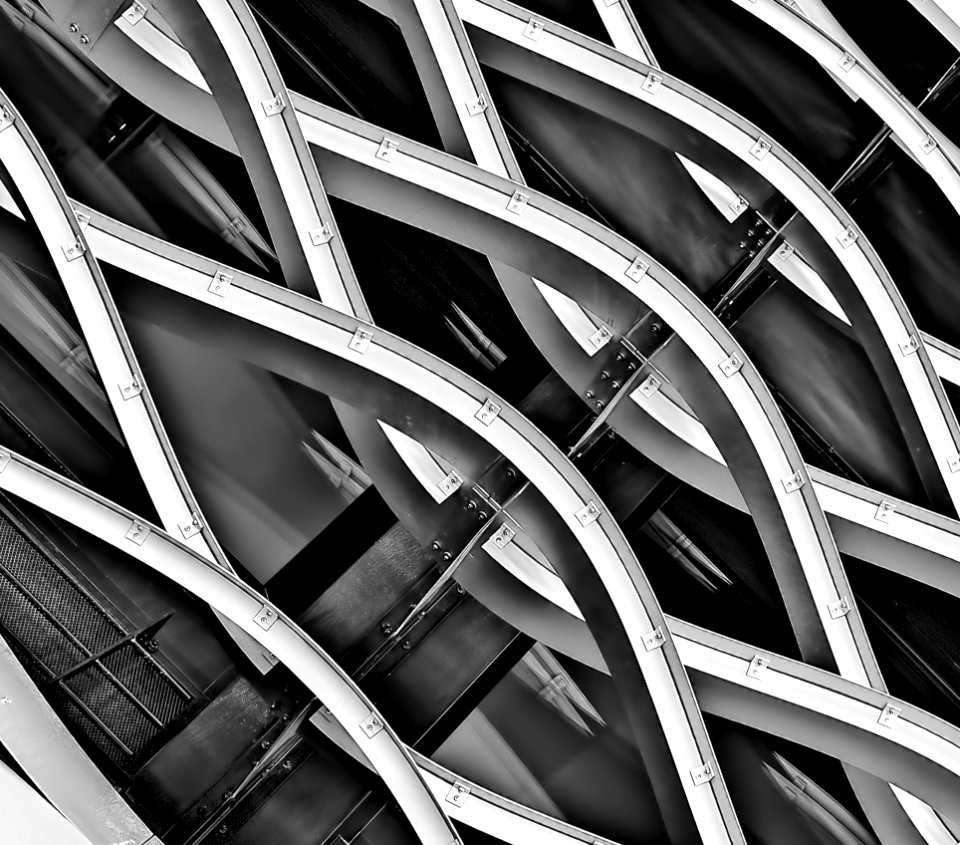 minimalist photography of spiral structure