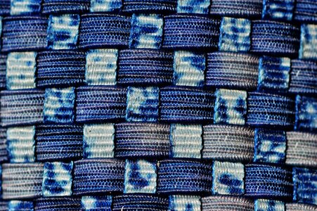 Rubber bands blue pattern retired