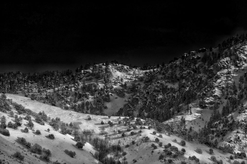 Cache valley, Utah, Monochrome