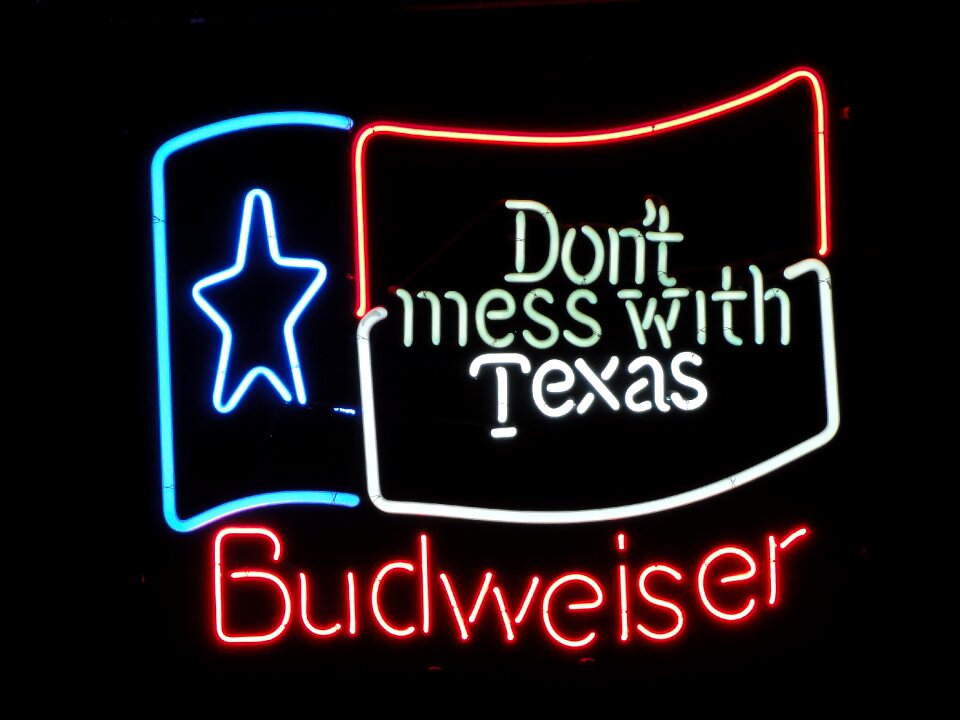 Advertising sign advertising neon sign