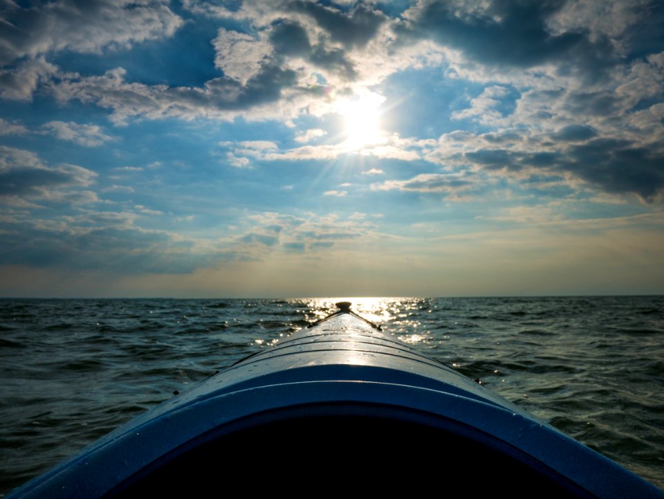 Sunshine, Sun, Kayak
