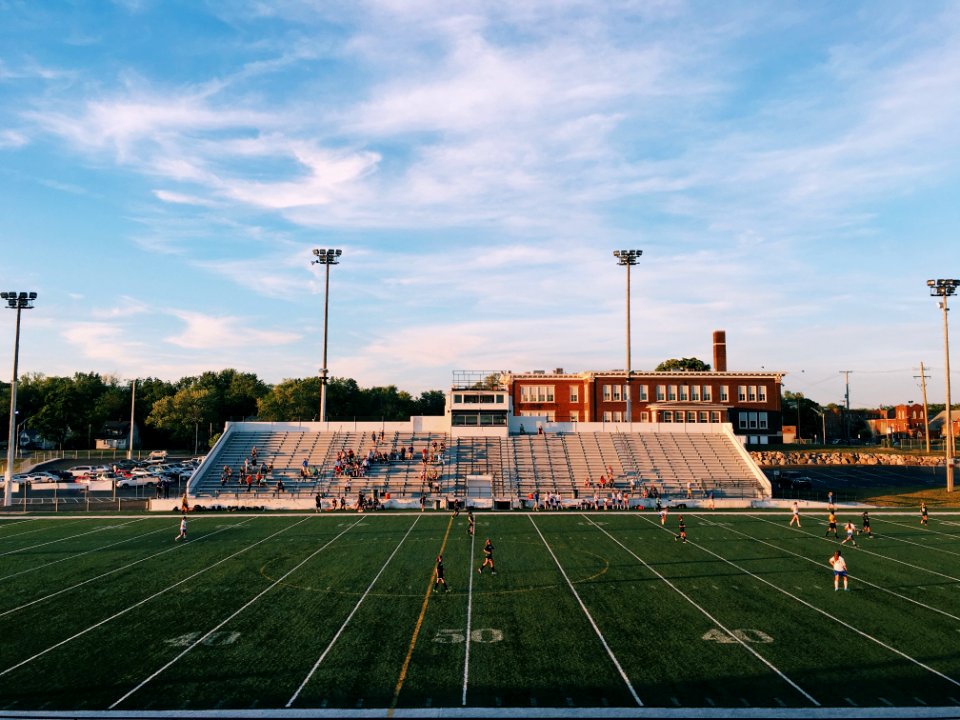 American football stadium with people