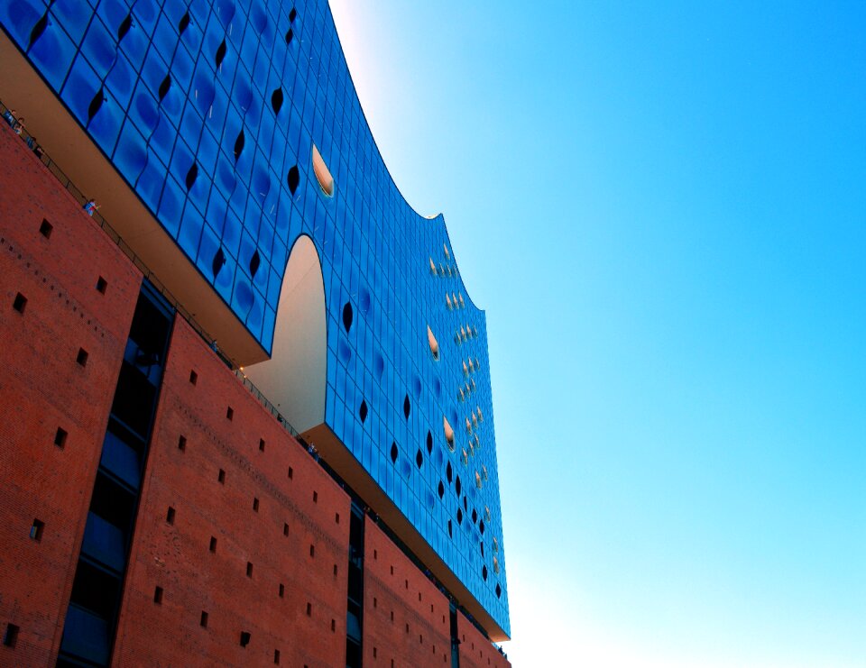 Architecture harbour city elbe