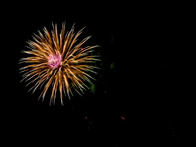 timelapse photo of firework photo