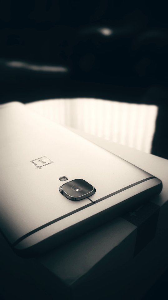 The back of a smartphone.