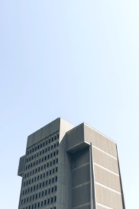 low angle photography of grey building photo