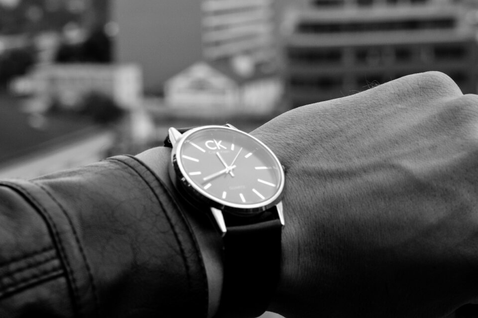 Watch wristwatch gray watch