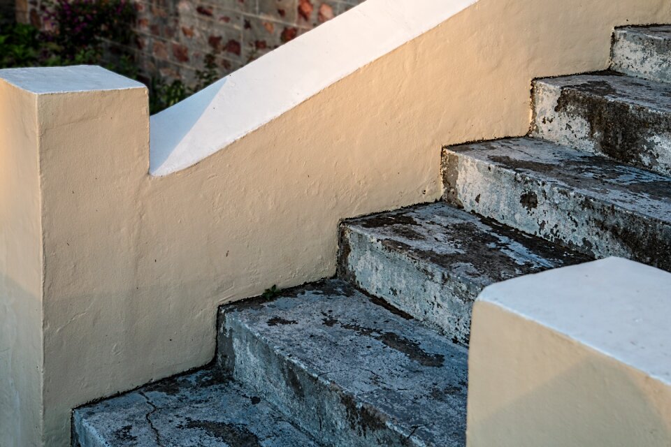 Upward stairway climbing photo