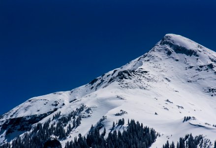 landscape photography of mountain coated with snow photo