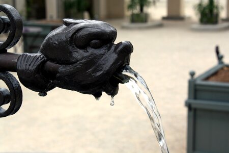 Park sculpture fountain