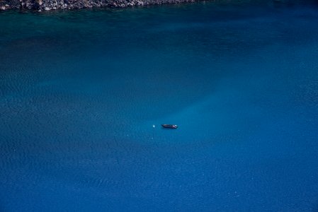 Blue, Crater lake, United states photo