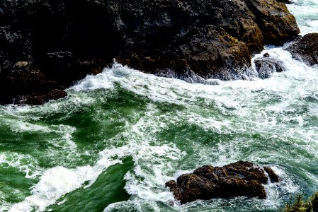 rocks near water photo