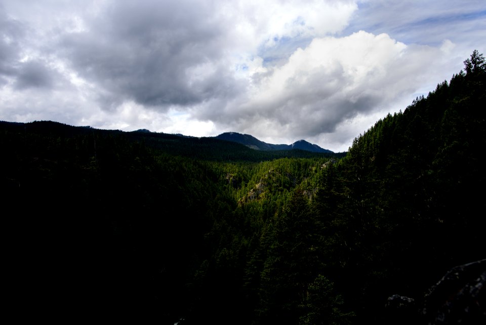 aerial view of mountain