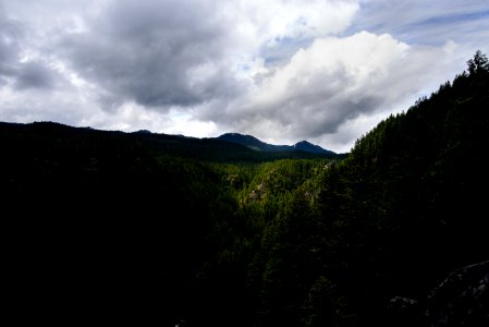 aerial view of mountain