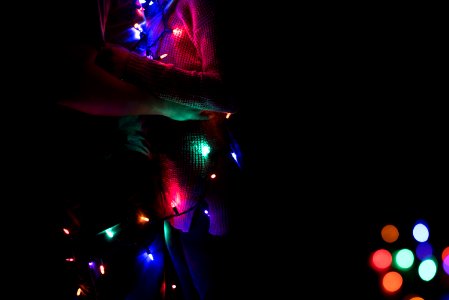 lighted string lights photo