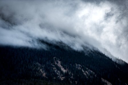 landscape photography of smoky mountain photo