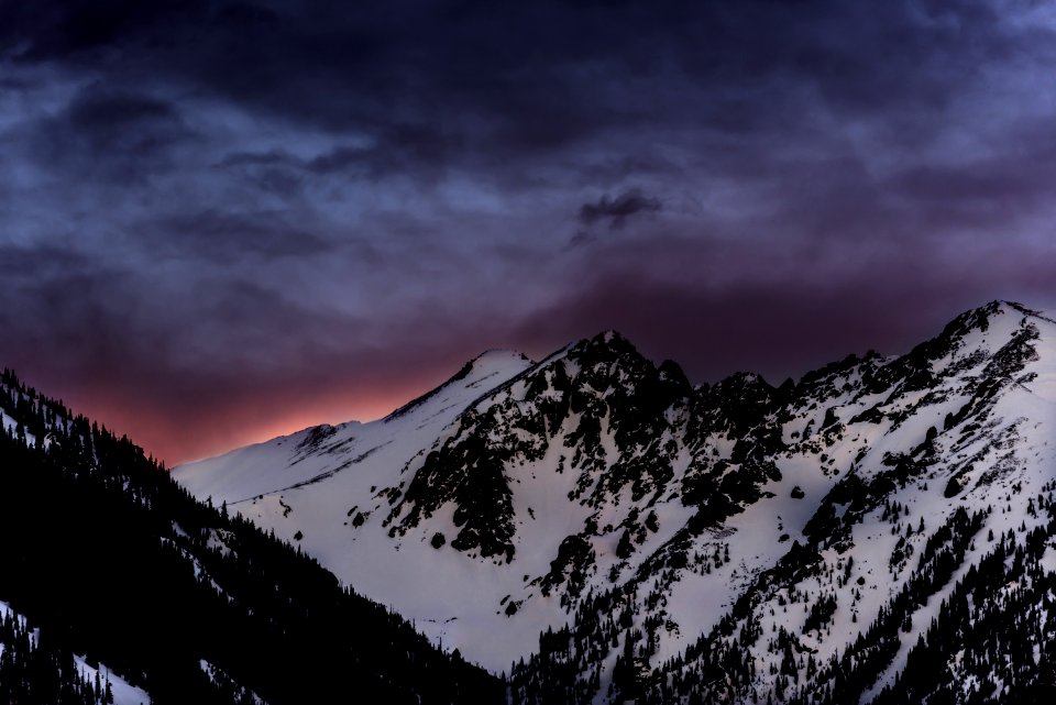 landscape photo of mountains covered with snow