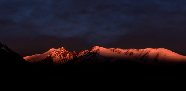 landscape photograph of mountain alps