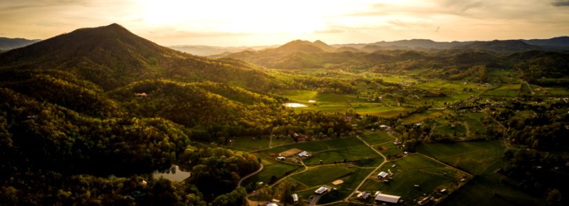 aerial photo of green field photo