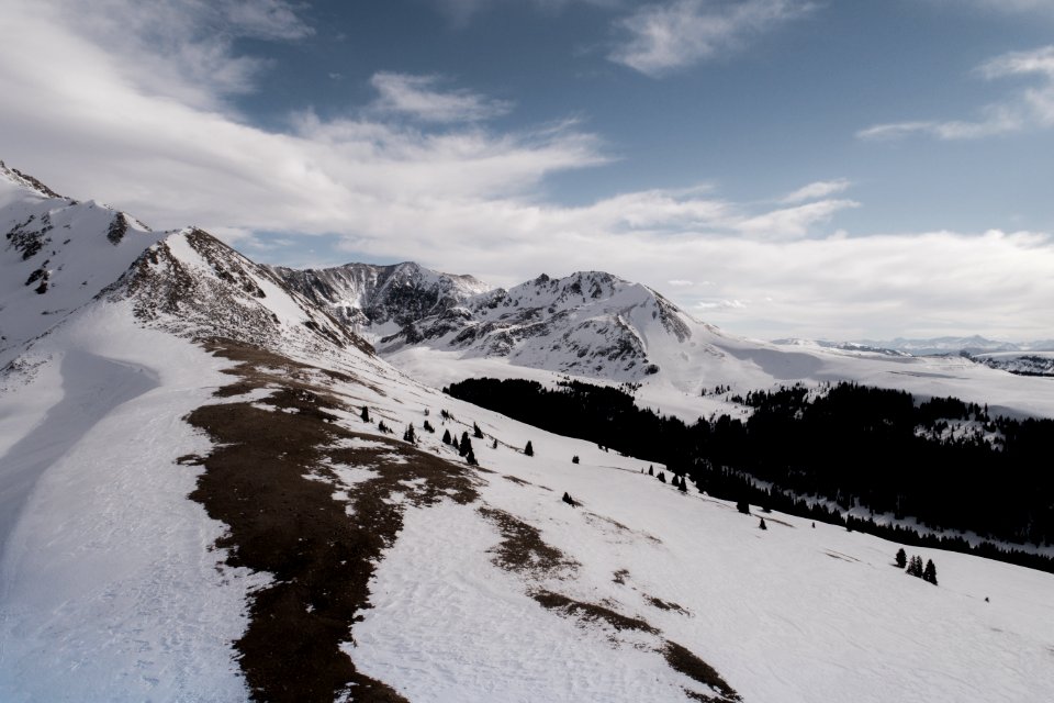 land covered in snow