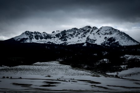 landscape photography of snowy mountain photo