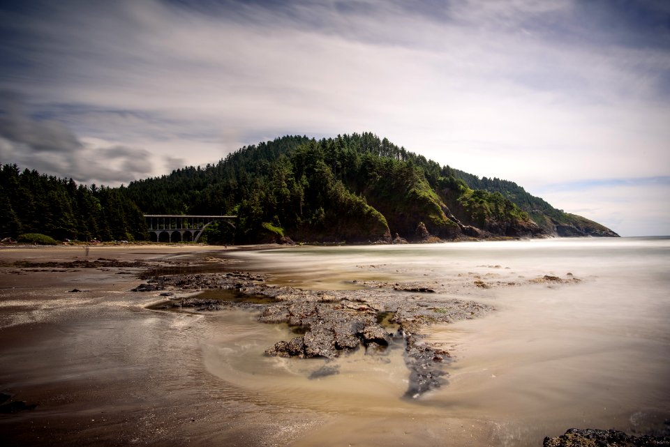 body of water near island