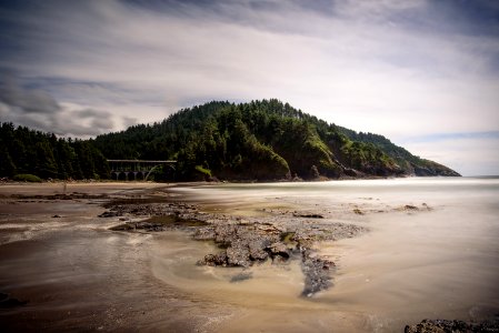 body of water near island photo