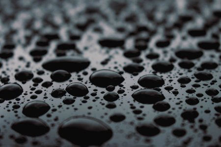 macro photo of water droplets photo