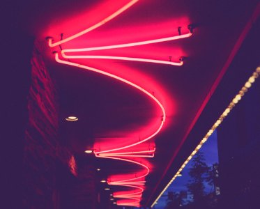 red neon light photo