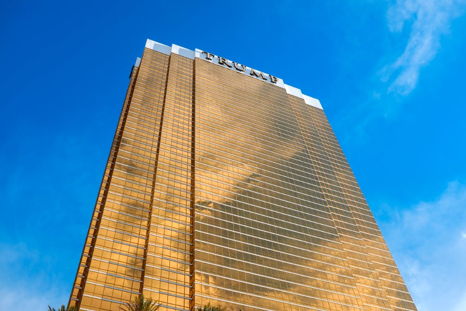 Trump building during day