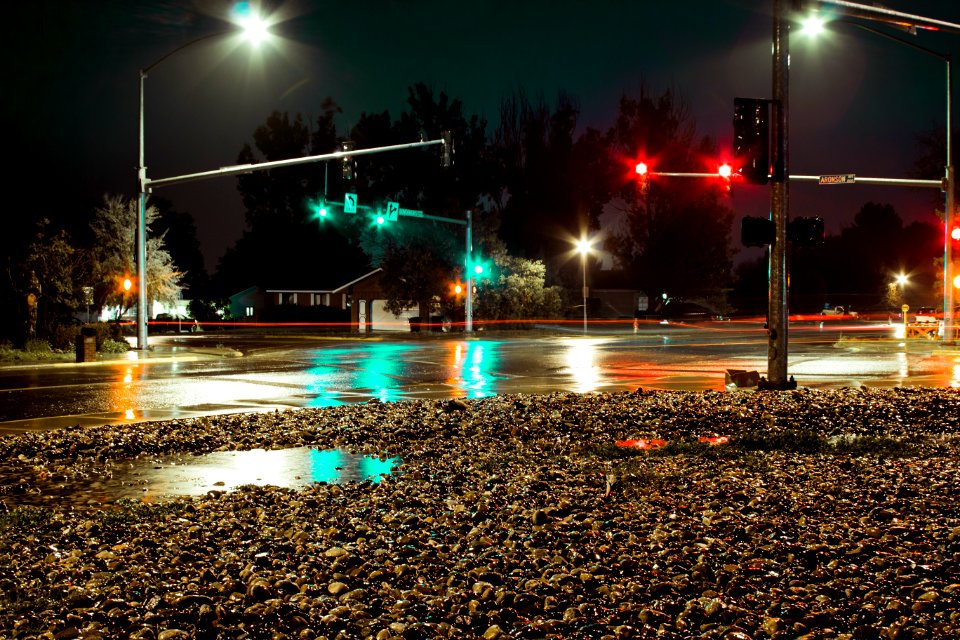 Rain, Long exposure, Reflections