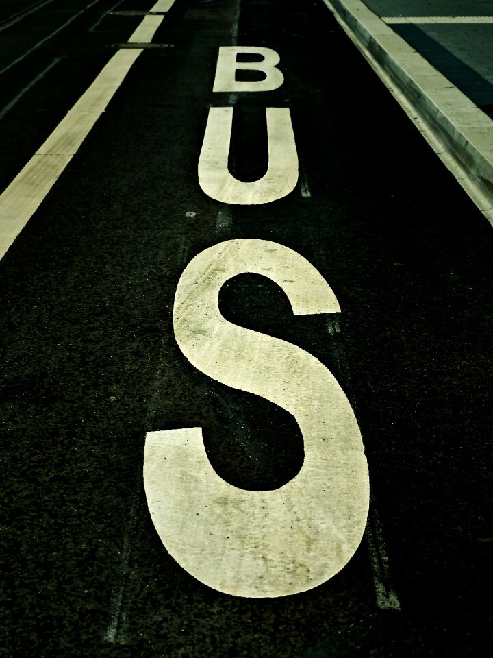 Traffic road lettering