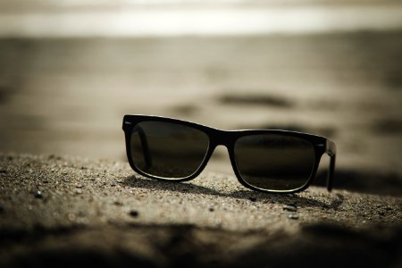 sunglasses with black frames photo