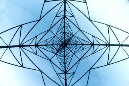 Symmetry, Tower, Power lines