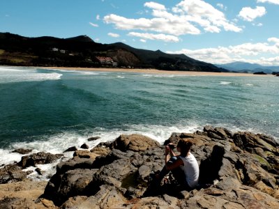 Mundaka, Spain, Girl