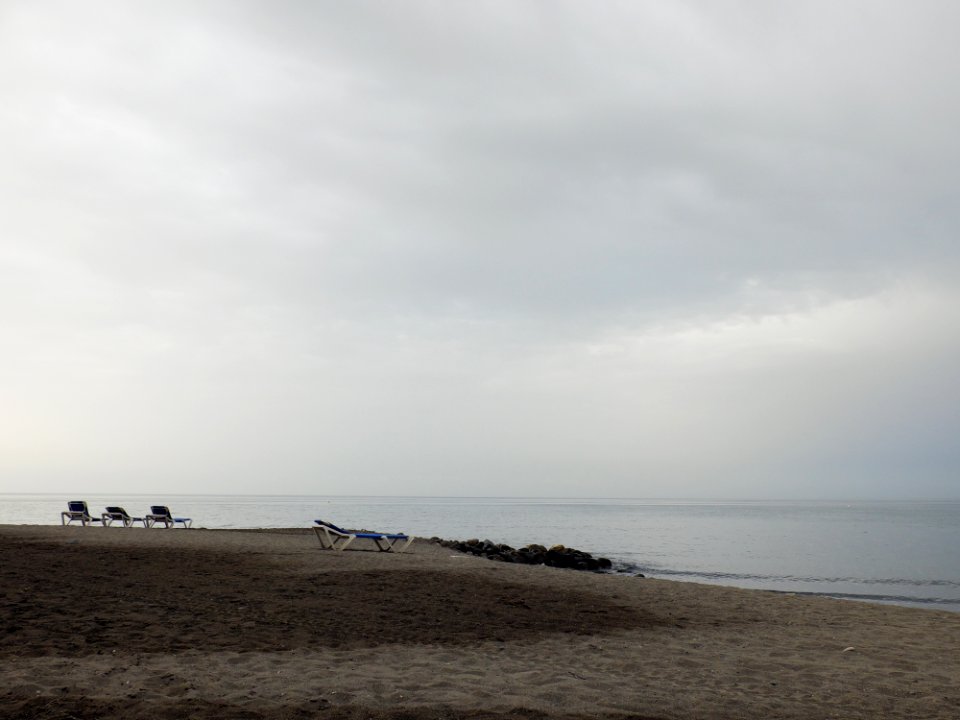 Clouds, Cloudy, Beach